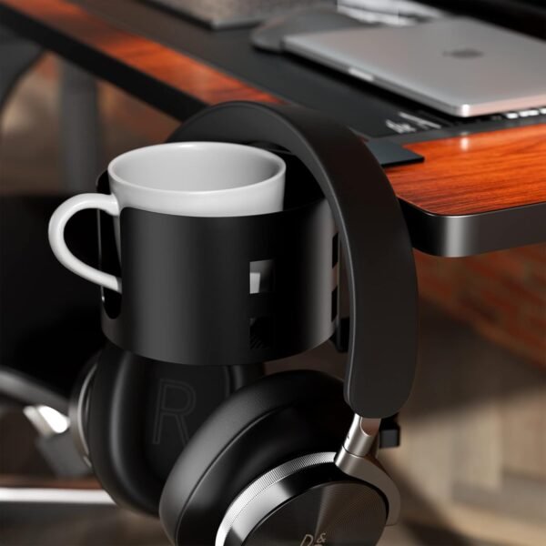 Clamp-On Metal Desk Cup Holder – No-Drill, Anti-Spill Design - Image 8