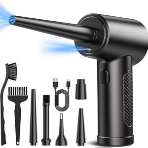 Cordless Electric Air Duster – 3-Speed, 51000RPM, LED Light