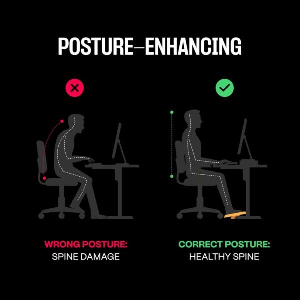 Ergonomic Adjustable Under Desk Footrest with 7 Angle Settings - Image 2