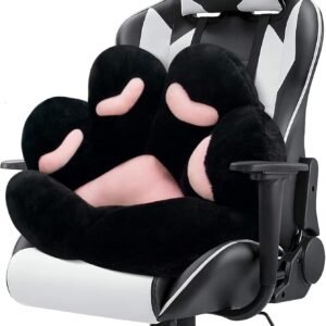 Cat Paw Plush Seat Cushion – Cozy Kawaii Chair Pillow