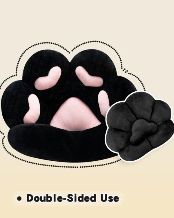 Cat Paw Plush Seat Cushion – Cozy Kawaii Chair Pillow - Image 4