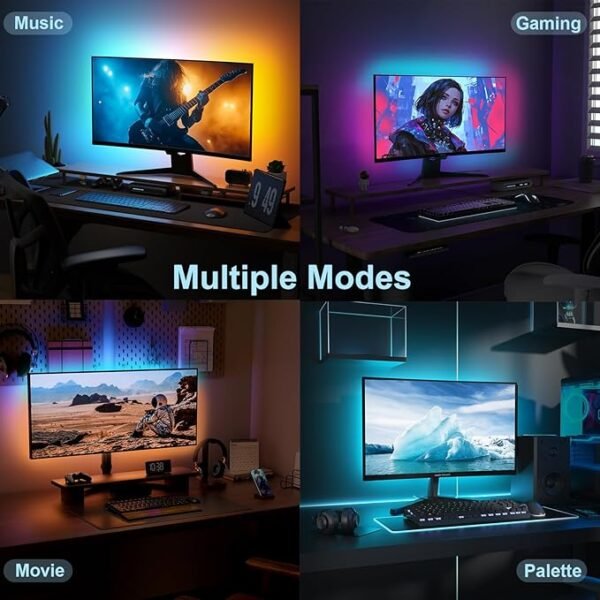 PC Monitor Backlight Strip – Sync LED Lights for Gaming - Image 4